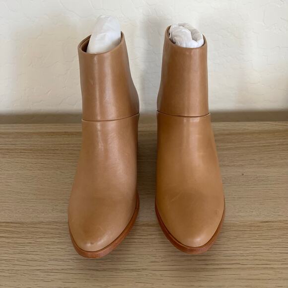 Nisolo Dari Boot Almond Leather Ankle Boots Size 8.5 New in Box - Picture 4 of 8